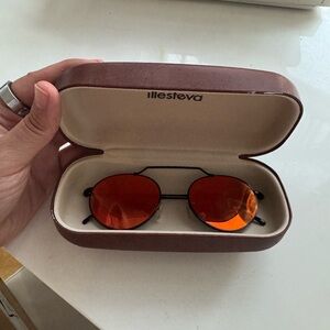 Illesteva Red Sunglasses